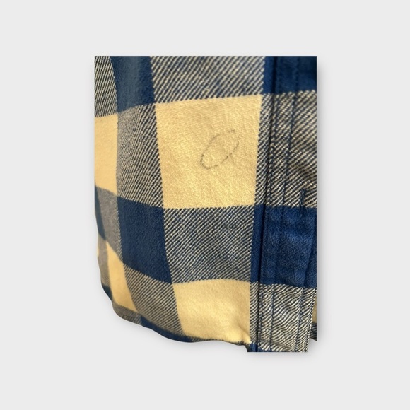 Madewell Blue and Tan Plaid Button Down Shirt - Picture 3 of 8